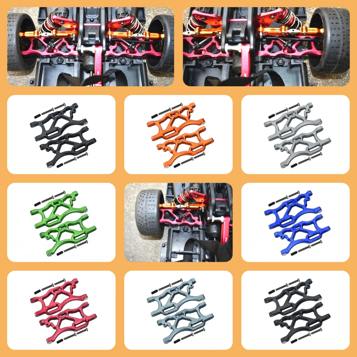 

GPM Alu Rear Lower Arms For ARRMA Limitless V2 Infraction Typhon 6S Felony