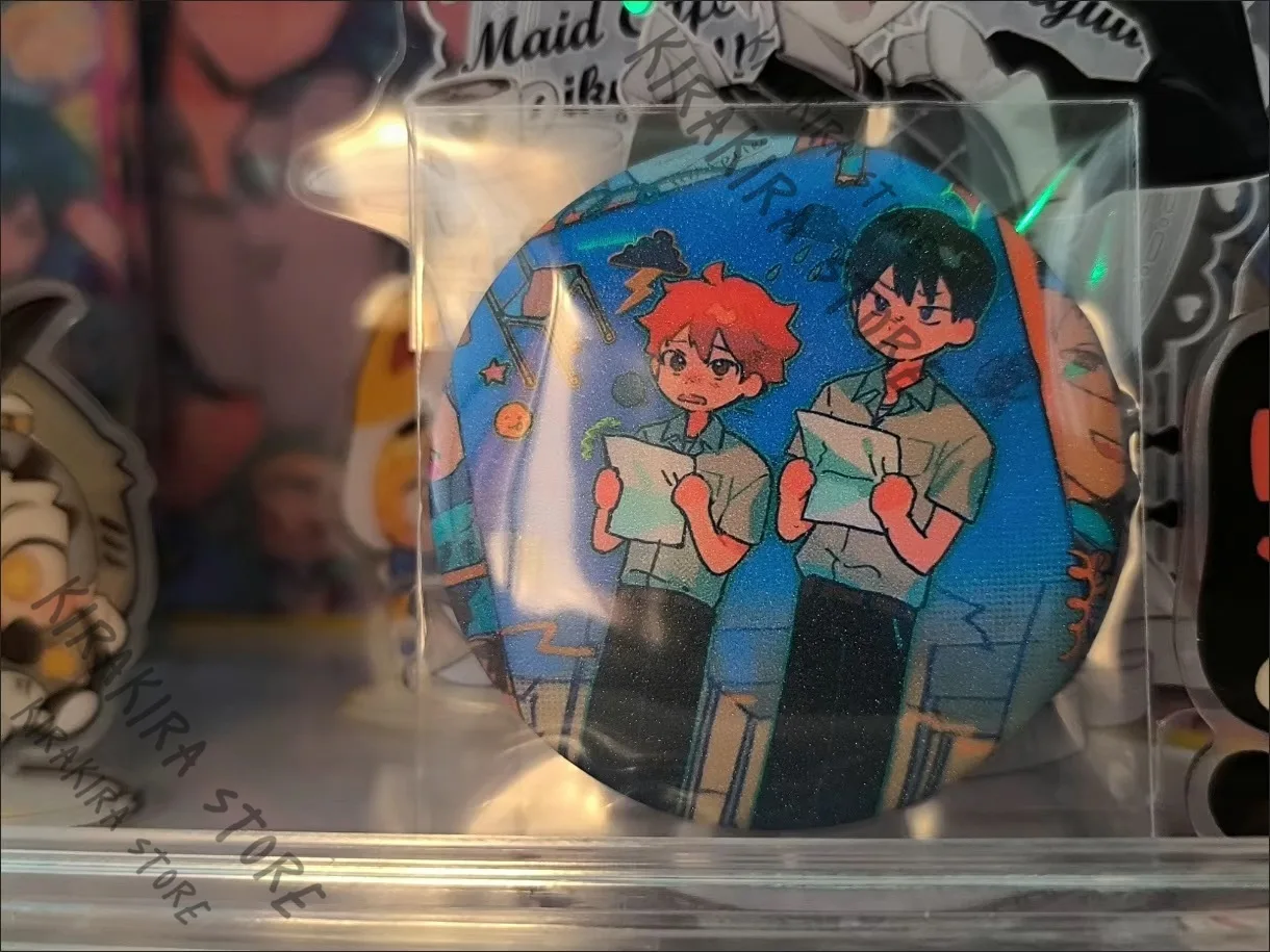 Haikyuu!! Colorful Coloured Paper Acrylic Brick Cosplay Shoyo Hinata Tobio Kageyama Badge Standing Plate Anime Accessories