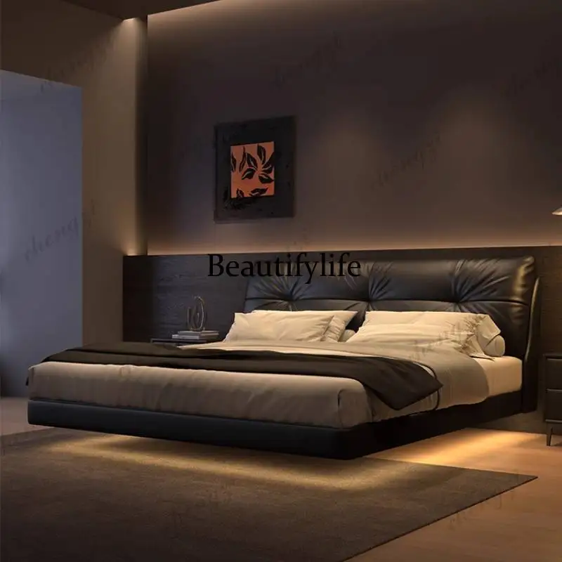

Black Normal Double Bed Decoration Couples Items Modern Frame Double Bed Adults Luxury Style Cama De Casal Furniture For Home