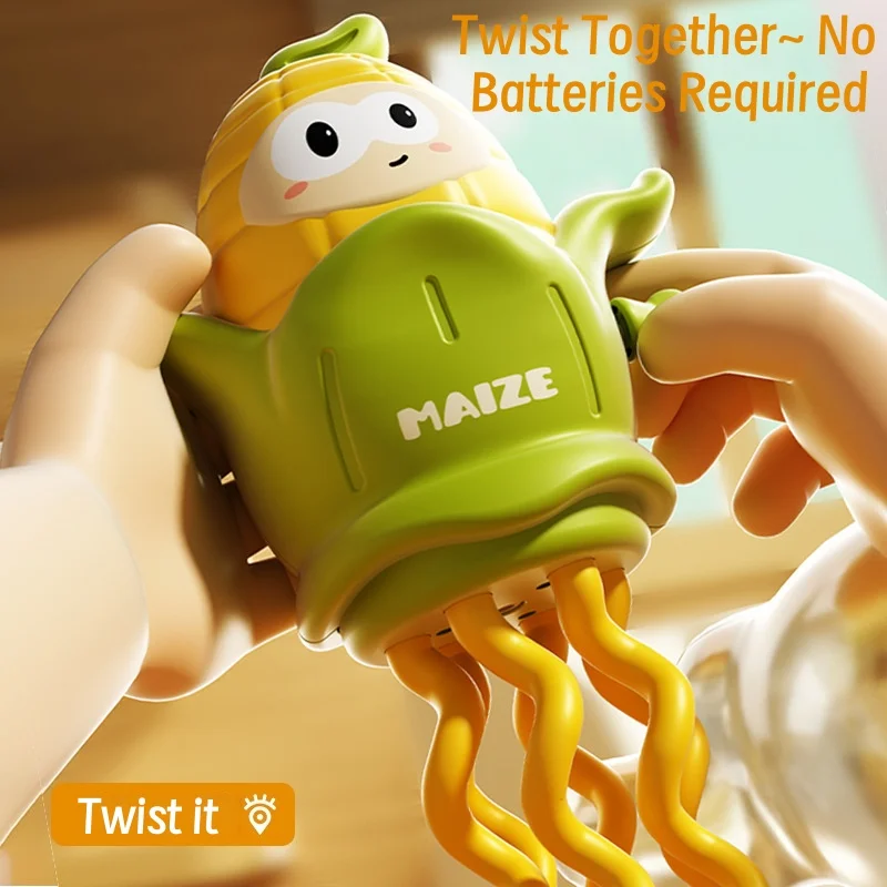 Mini juguete de cuerda de baile divertido, cadena de simulación para bebé, colgante de maíz para gatear, juguete para aliviar el estrés, regalo de Navidad