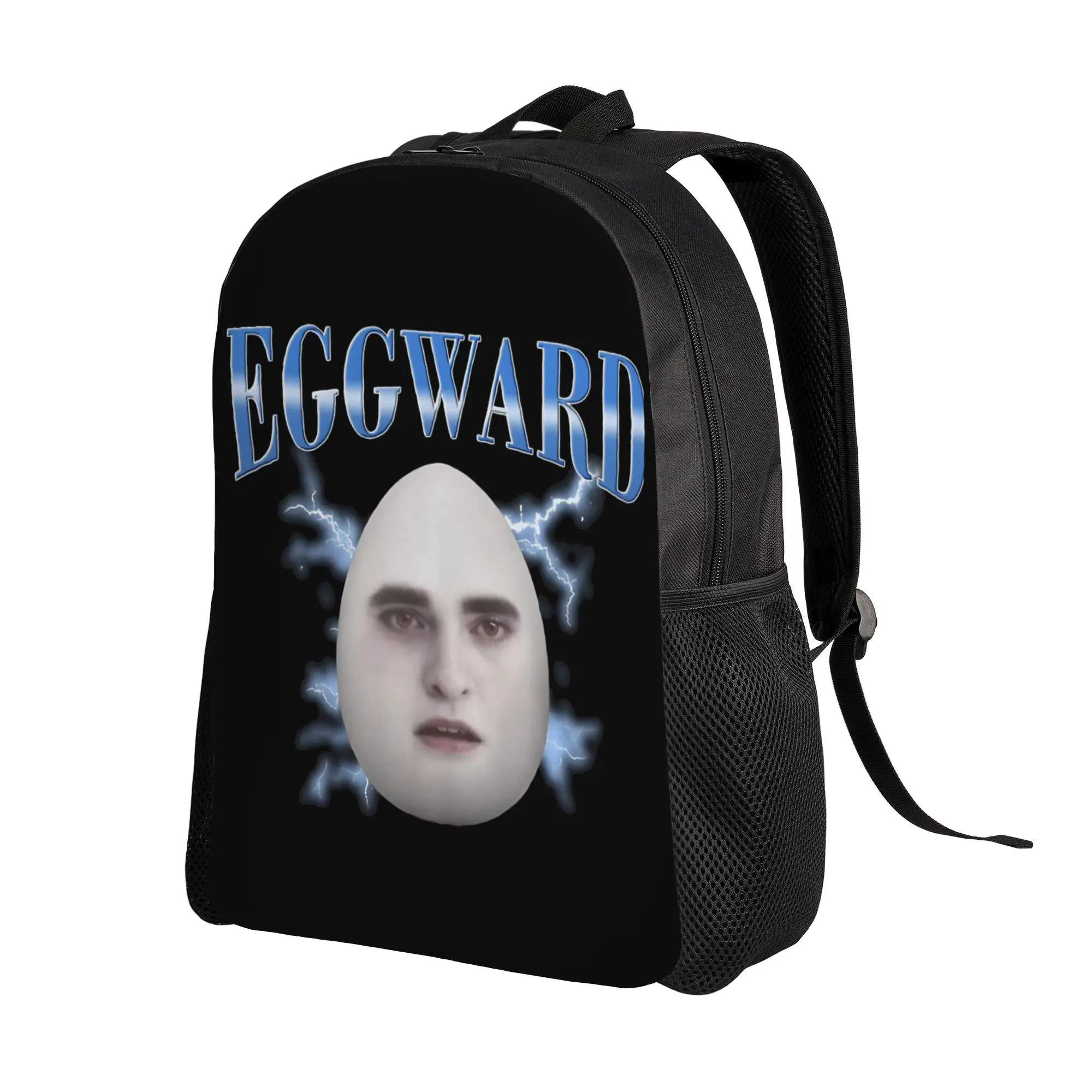Eggward Funny Silly Meme Backpack for Men Women High School Work Daypack Twilight Edward Cullen Laptop Computer Canvas Bag Gift
