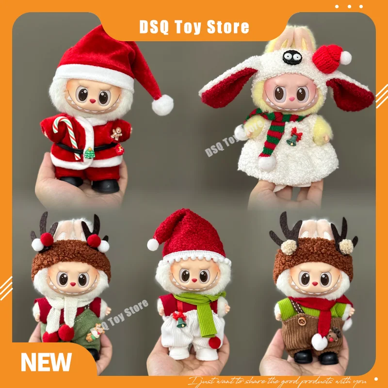 

Only Clothes For Labubu 17cm Plush Enamel Pendant For Wearable Clothes Christmas Set Christmas Set Christmas Gifts