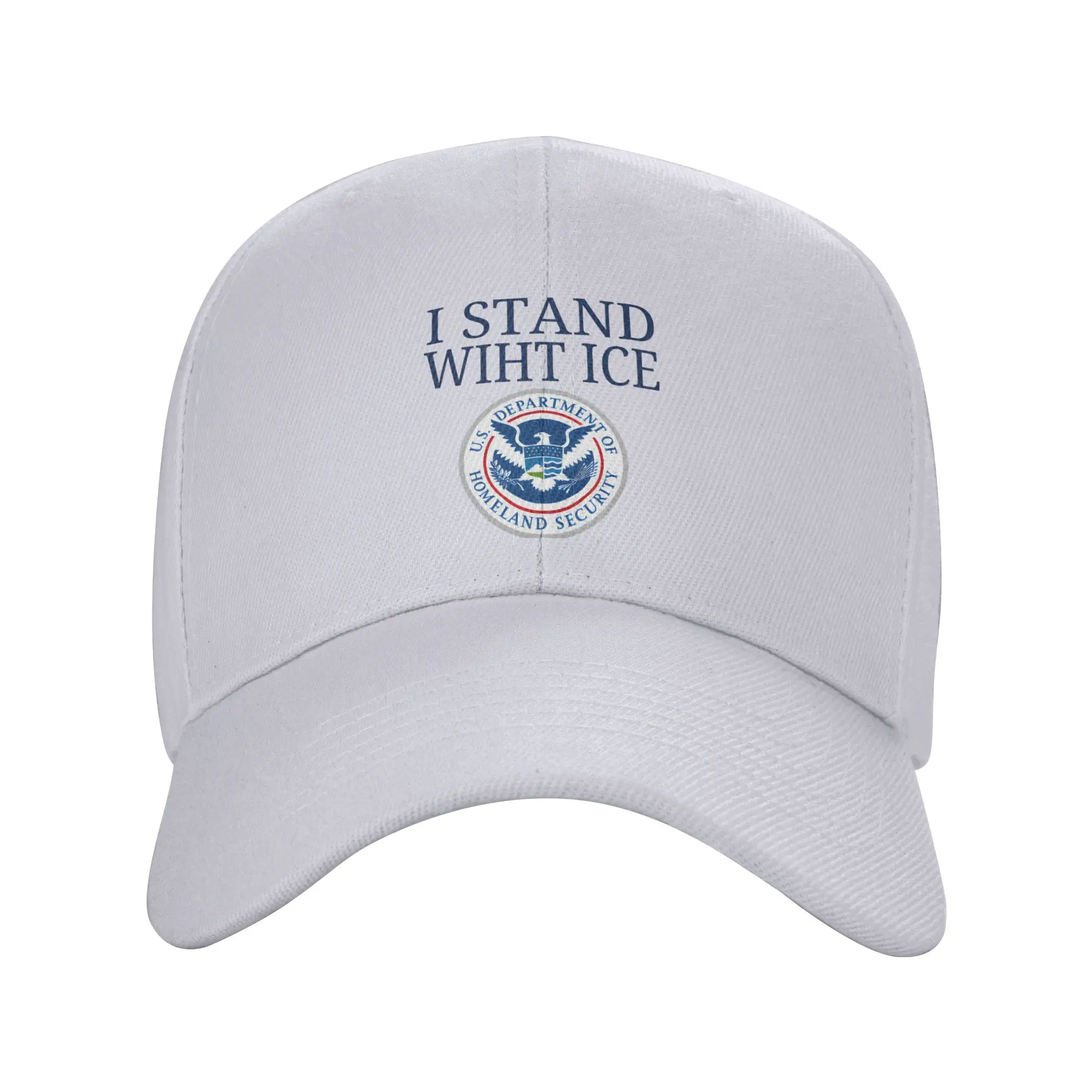 

Summer I Stand With Ice Baseball Cap Kpop Rock Casual Print Sun Hip Hop Hats Female Male Sunscreen Baseball Caps