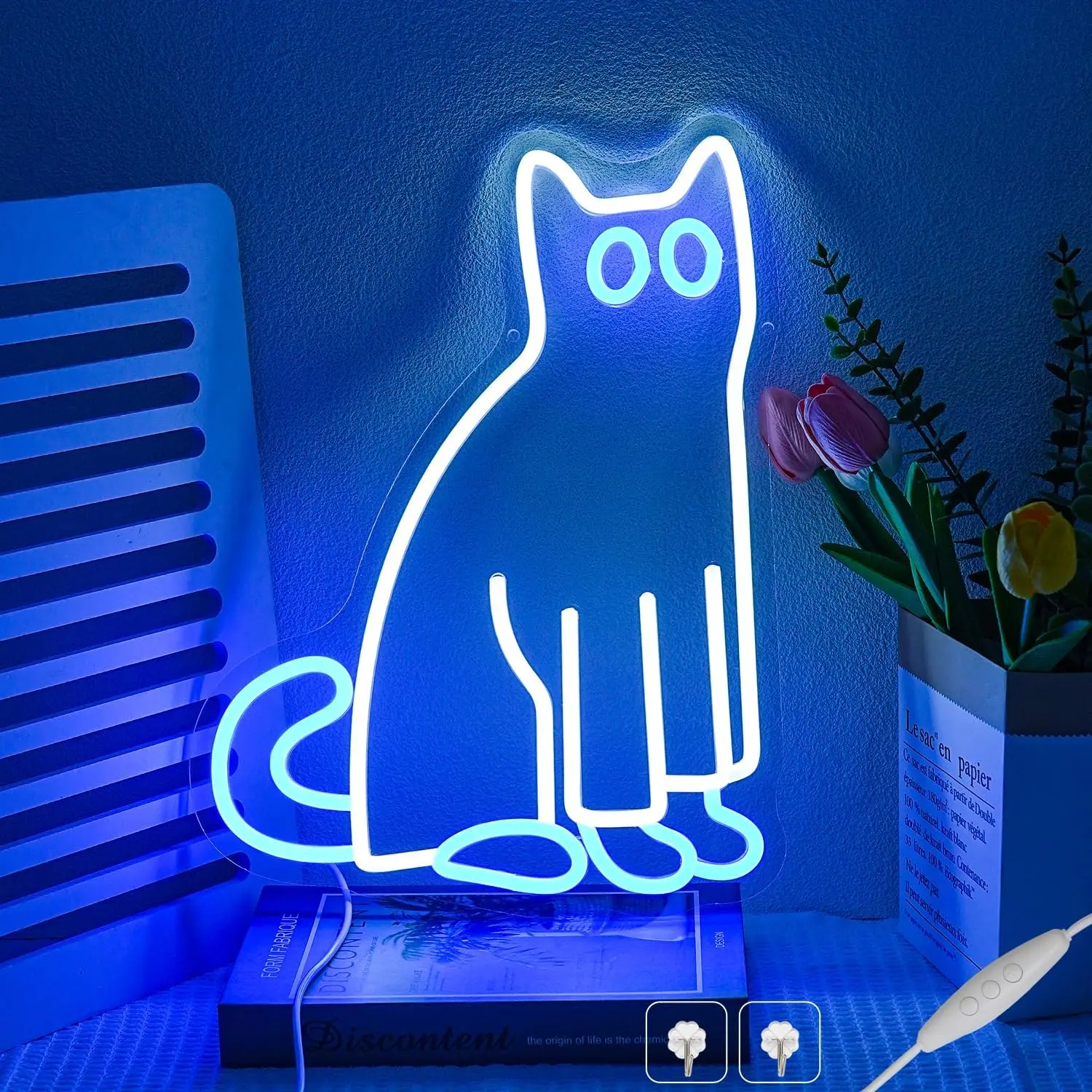 Ghost Cat Neon Sign…