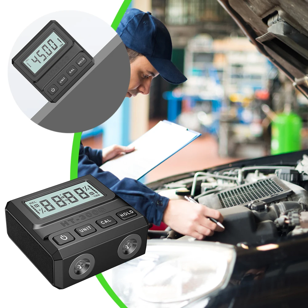 

Цифровой угломер 4*90 ° Угломер с магнитным основанием, электронный инклинометр, измеритель угла наклона, инструменты для деревообработки