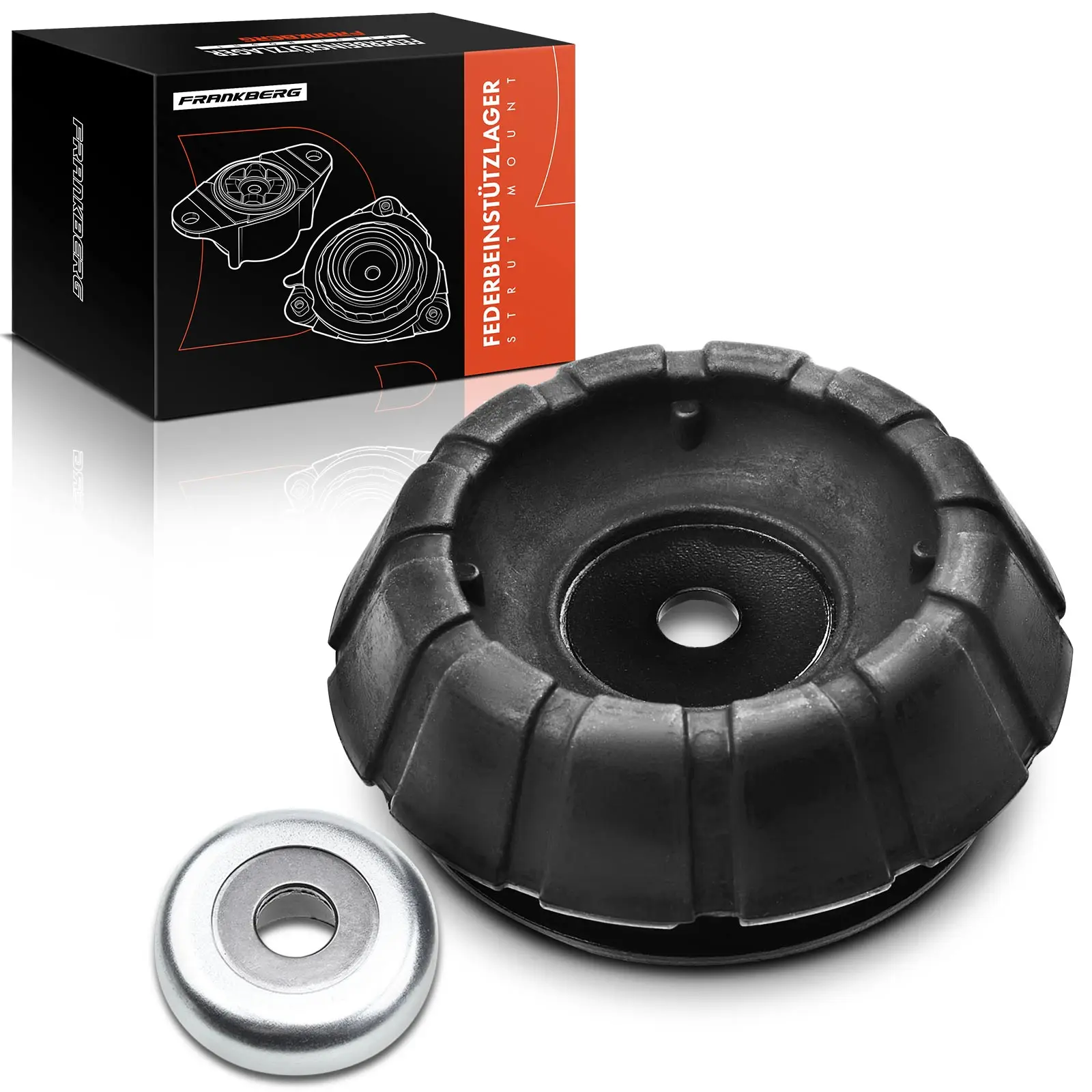 Frankberg 1x Support de suspension de type Cathédrale pour Opel Agila (B) Suzuki Splash Swift III 4171051 K00 4171062 J10 4171057 K10
