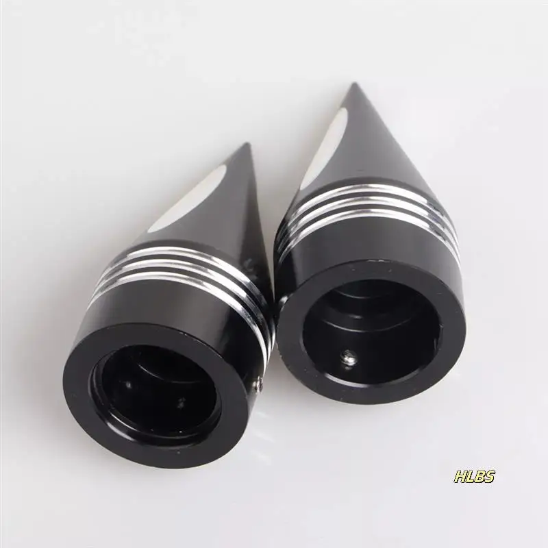 

Black Front Axle Nut Covers Caps Kit For Touring Road King