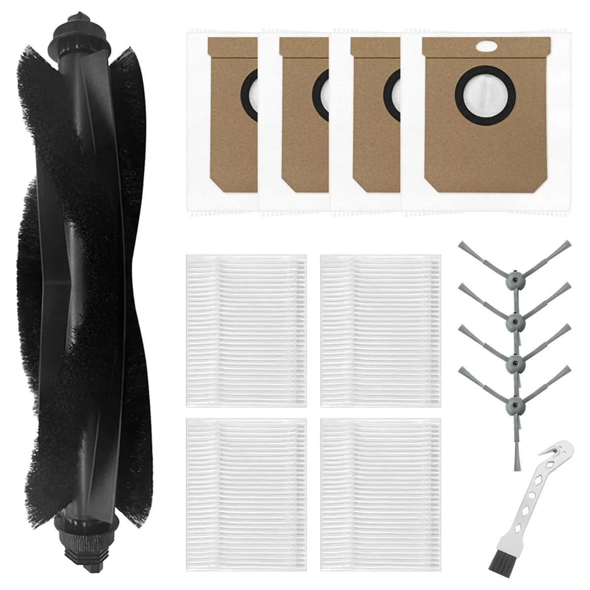 

14PCS Accessories Kit for Eufy Clean L50 /L50 SES /L60 /L60 Hybrid Robot Vacuum Cleane Main Side Brush Filters Dust Bag