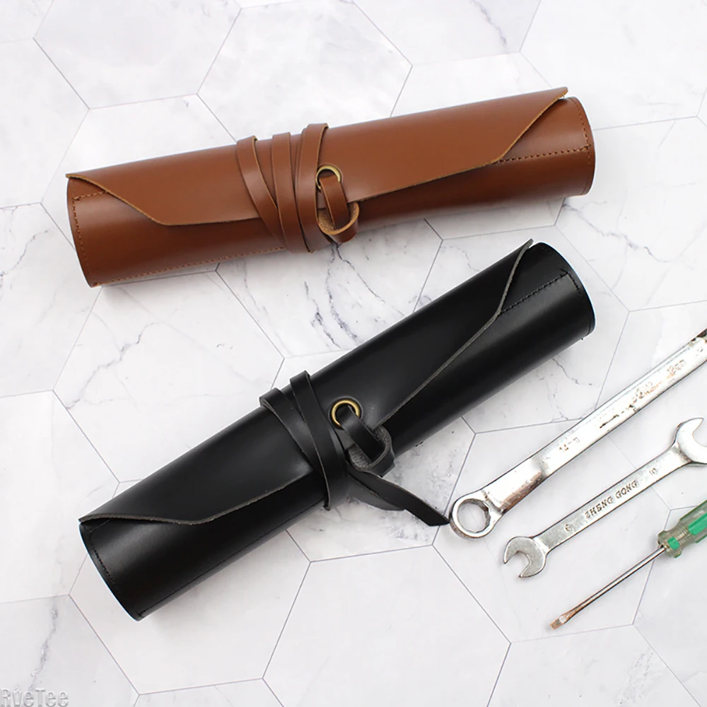 

Винтажная сумка-органайзер для инструментов из искусственной кожи с веревкой для электрика, для хранения гаечных ключей и отверток