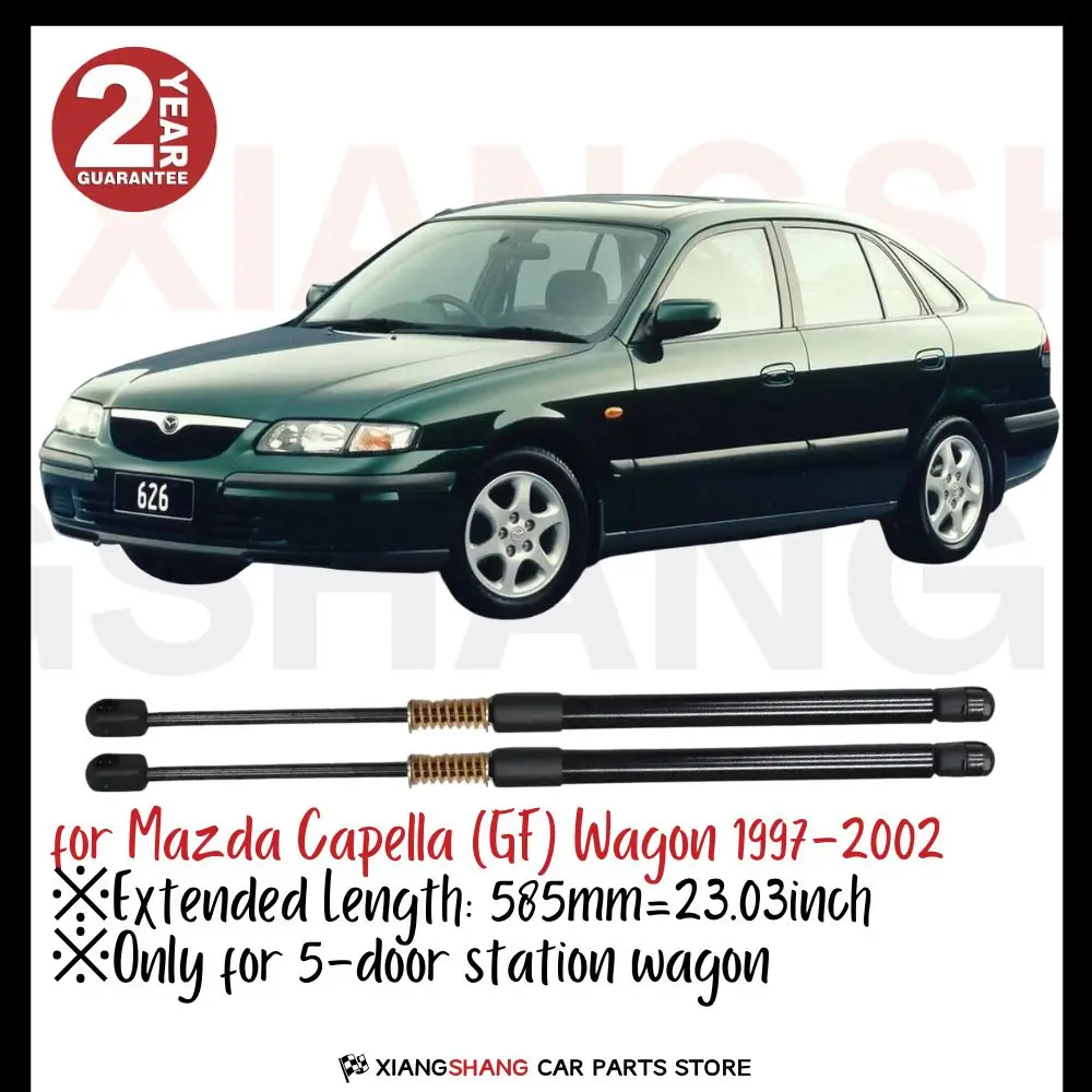 

2pcs Rear Tailgate Damper for Mazda Capella (GF) Wagon 1997-2002 WITH SPRING Trunk Boot Gas Charged Gas Struts