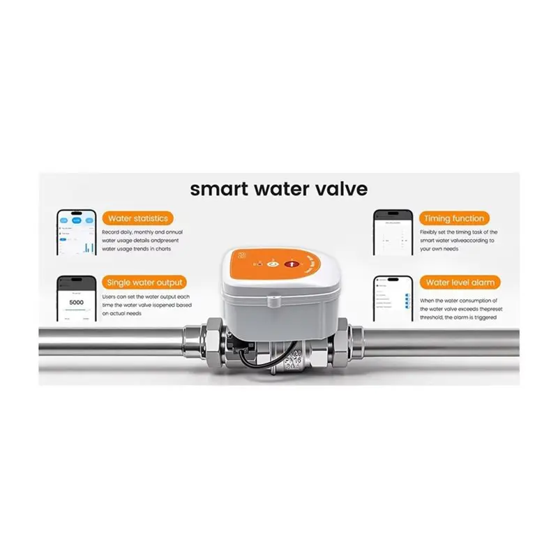 DT51 WiFi Smart Irrigation Timer ME220FW Water Flow Temperature Display Valve for Garden UK Plug
