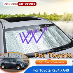 For Toyota Rav4 XA40 2013~2018 Rav 4 Car Window Windshield Sunshade Front UV Protect Reflector Sun Shade Sun Visor Accessories