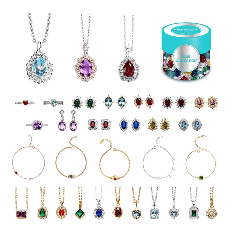 Casuale 1/10/30/50 pezzi Set di gioielli colorati Collana Orecchini Anelli Bracciali Ciondolo Donna Stile vibrante Regalo