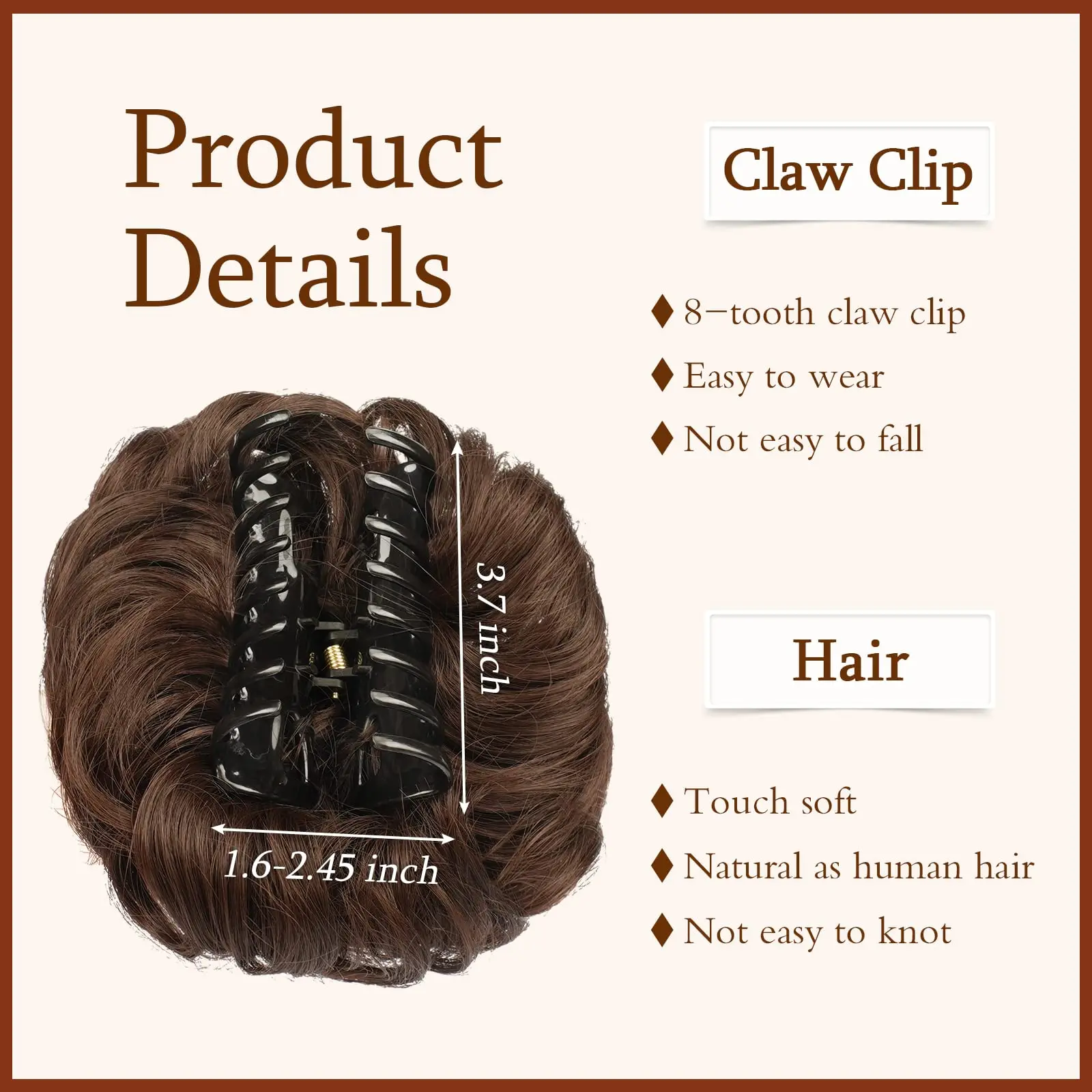 Klauw Clip Rommelige Knot Golvend Krullend Haar Stuk Chignon Paardenstaart Haarstukjes Synthetische Warrige Updo Hair Extensions Scrunchie Haarstuk