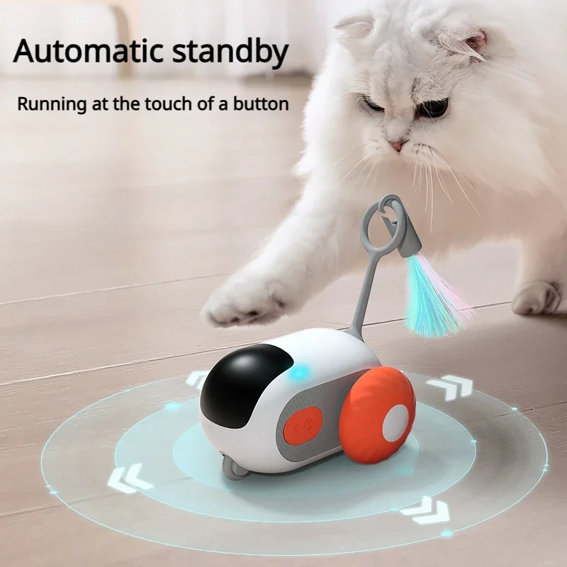 

Intelligent Sports Car Cat Toys Remote Control Electric Toy Car Cats Dogs Toys Self Boredom Mouse Teaser Cat Stick Pet Supplies