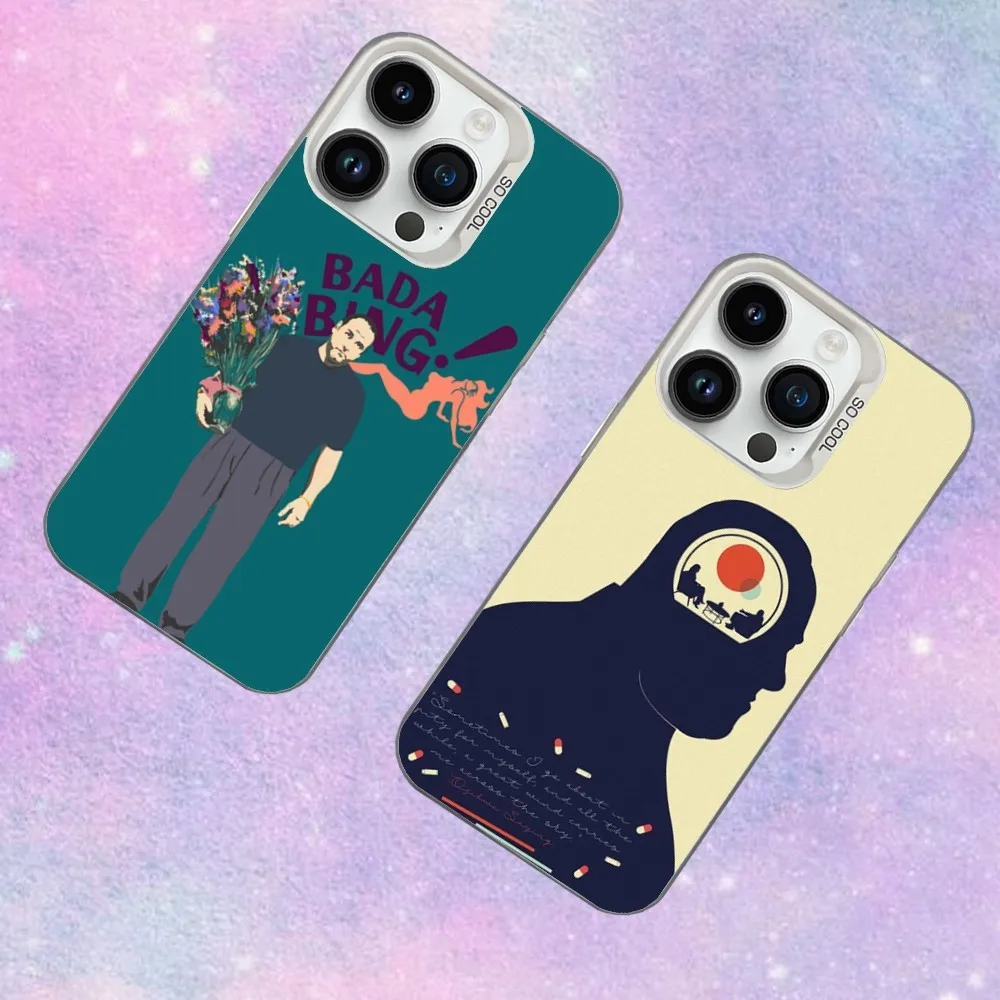 

The Film S-Soprano-os Phone Case For iPhone 16,15,14,13,12,11,Mini,Pro,SE,MAX White Matte Shockproof Cover