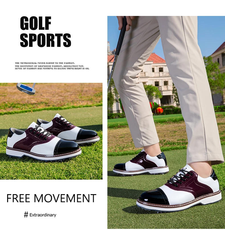 2026 Neue Professionelle Herren-Golfschuhe mit Spikes Wasserdicht Atmungsaktiv Rutschfest Bequeme Outdoor-Sport-Golf-Sneaker – Detail 17
