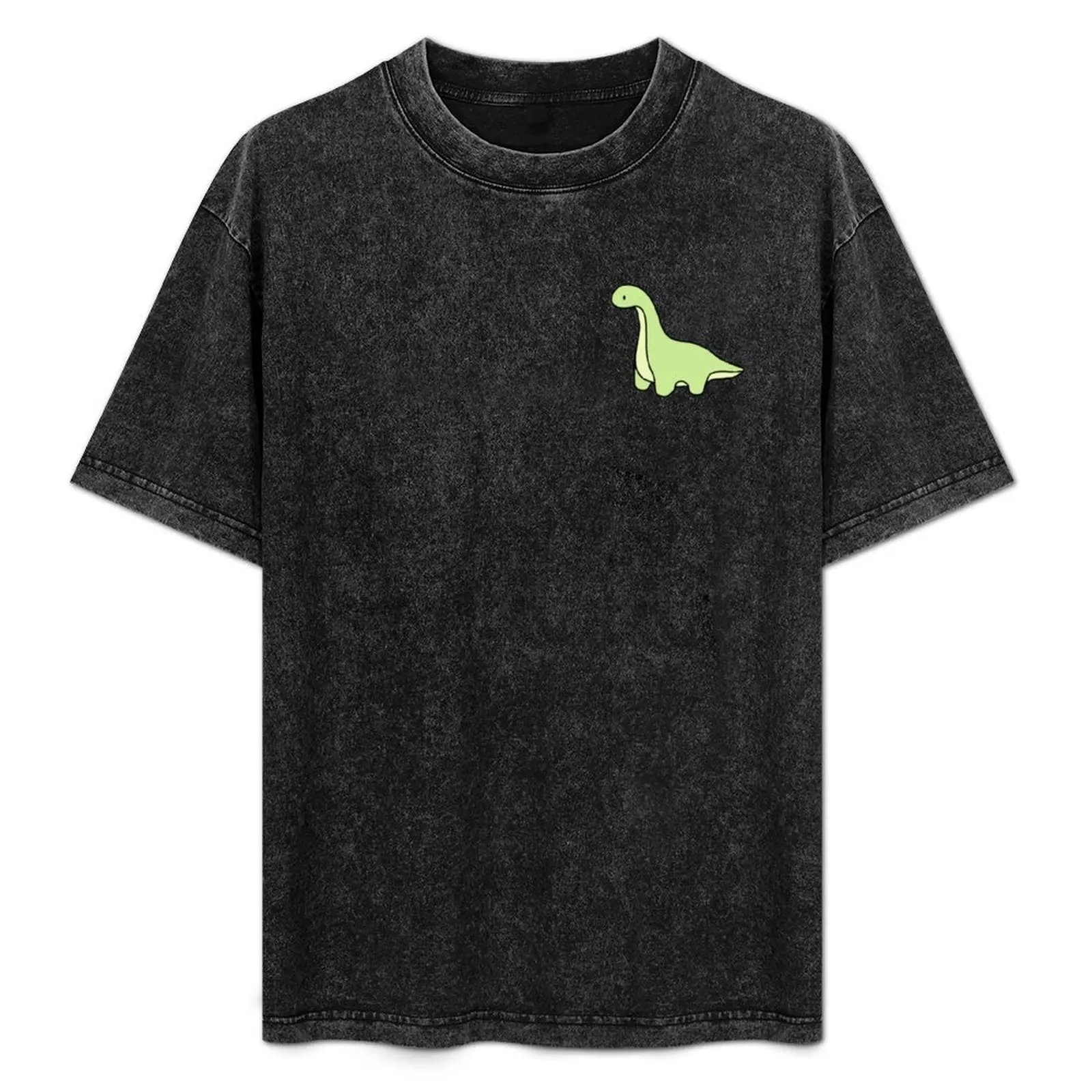 

Simple Light Green Stuffed Animal Brontosaurus Dinosaur T-Shirt valentines clothes shirts graphic tee plus size men clothing