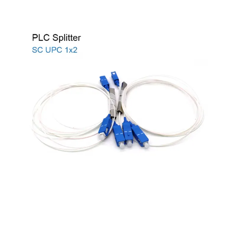 

Fiber Optic PLC Splitter, SC UPC 1x2,1x4,1x8,1x16 FTTH Mini Steel Tube Type 0.9mm Fiber Optic Splitter