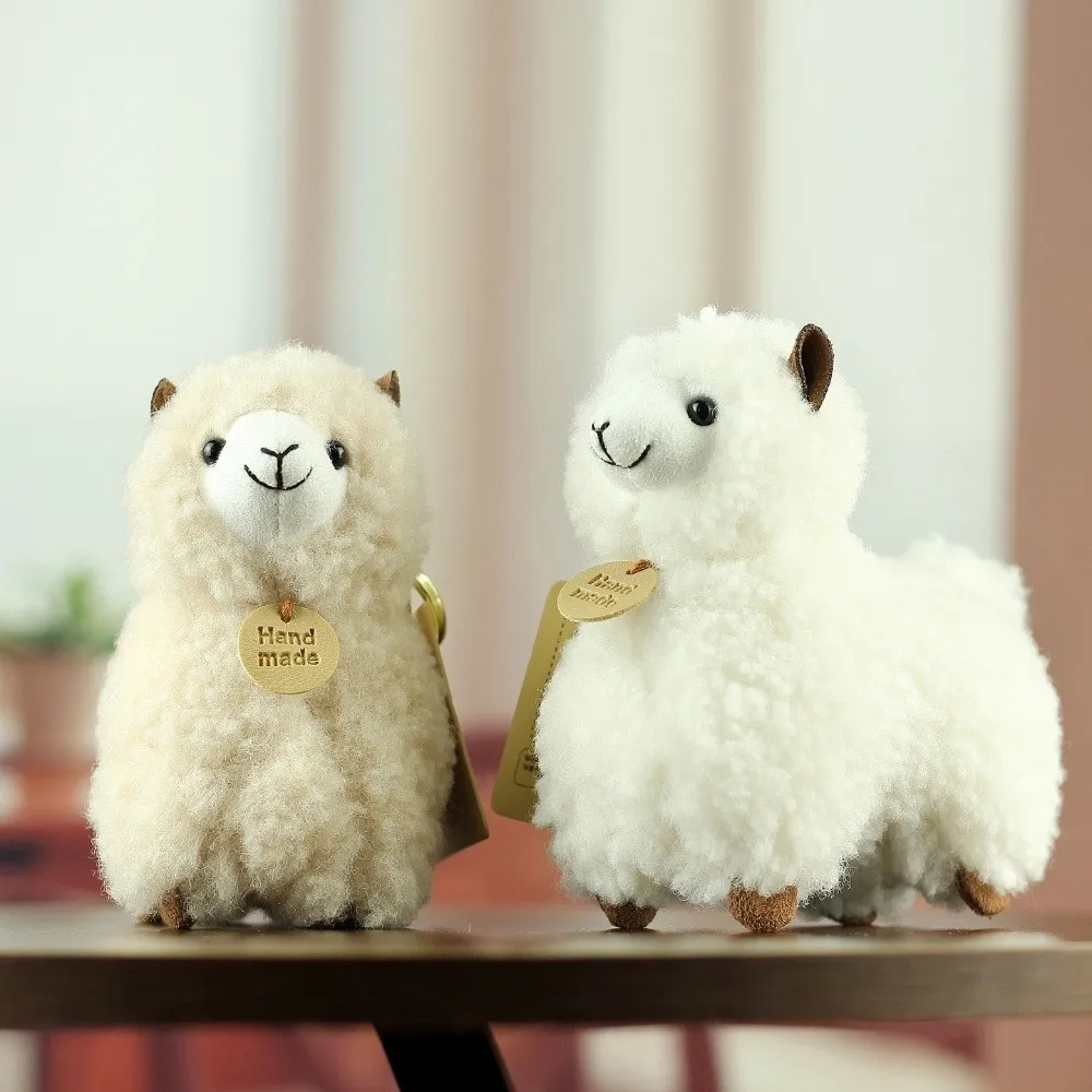 Curly Lovely Cartoon Animals Little Stuffed Animal Grabbing Keychain Home Decor