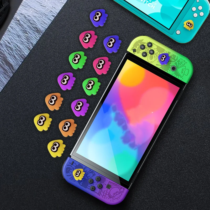 Силиконовый чехол в виде осьминога и кальмара, чехол для джойстика для контроллера Nintendo Switch Oled NS Lite Joy-con