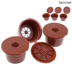 3pcs Reusable Coffee Capsules For Caffitaly Refillable Coffee Pods Plastic Fit For Caffitaly Coffee Filter Coffee Accessories