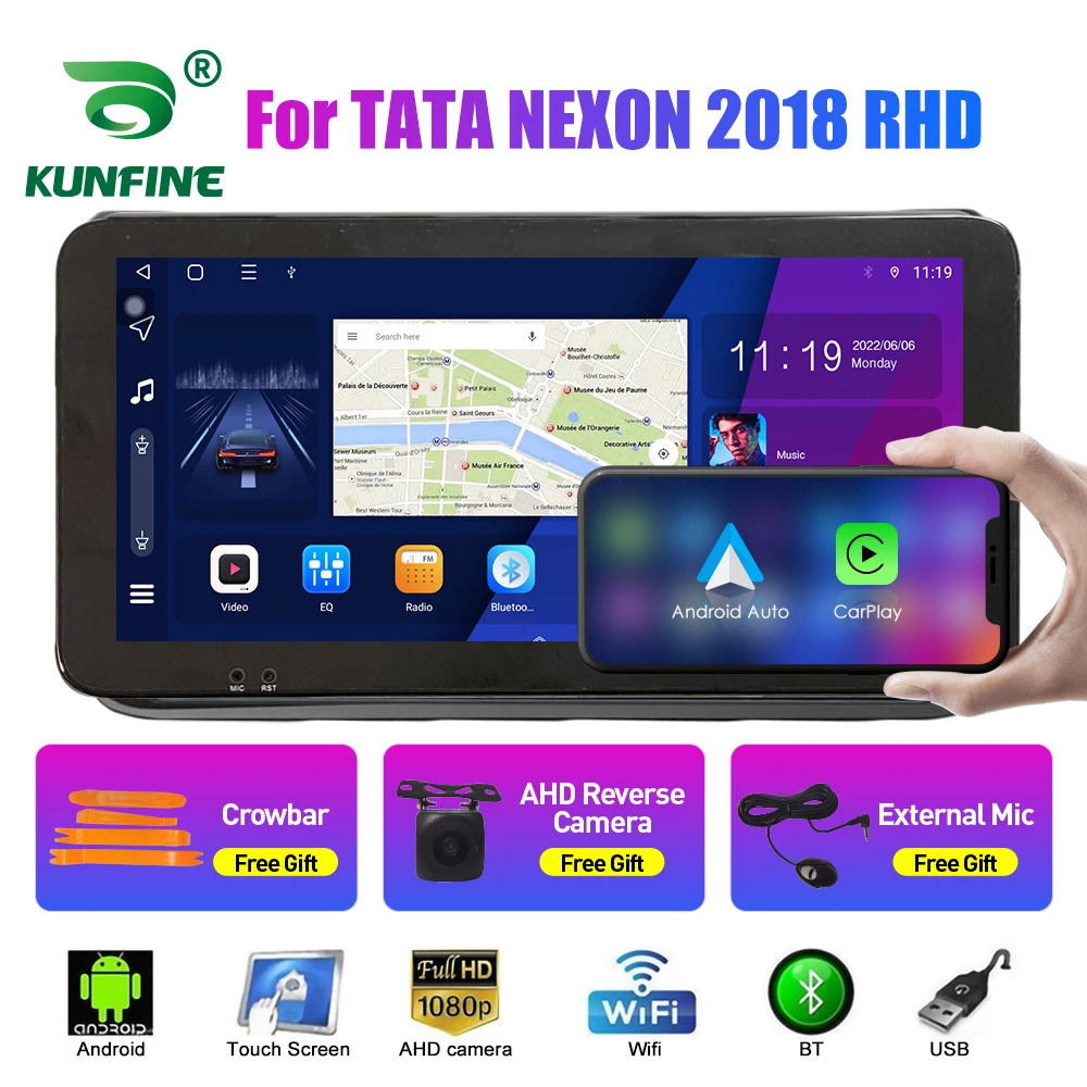 

10.33 Inch Car Radio For TATA NEXON 2018 RHD 2Din Android Octa Core Car Stereo DVD GPS Navigation Player QLED Screen Carplay
