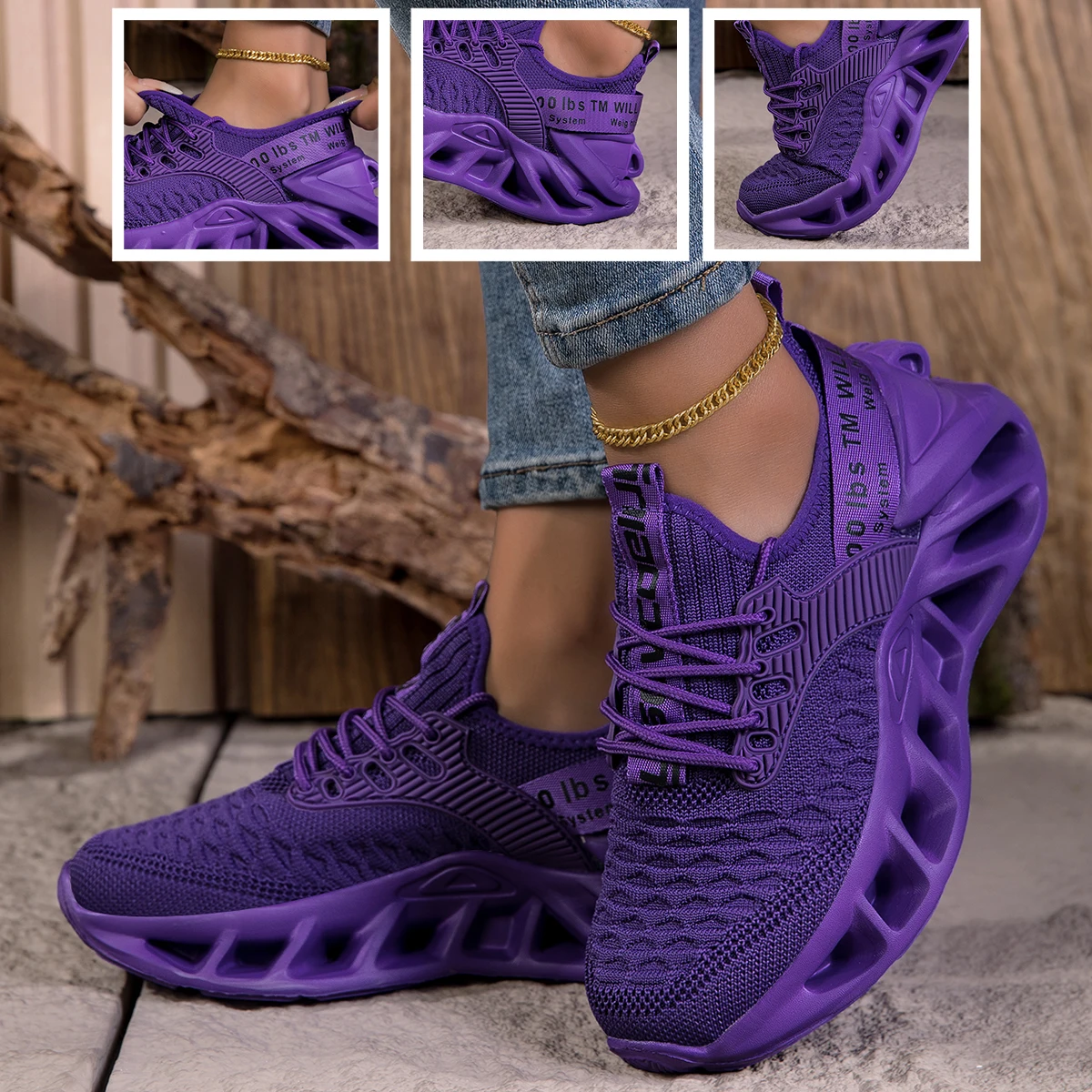 Damenschuhe für Herren und Damen, Laufsportschuhe, leichtes Mesh, atmungsaktiv, bequem, flach, weich, Tennisschuhe für Herren und Damen – Detail 13