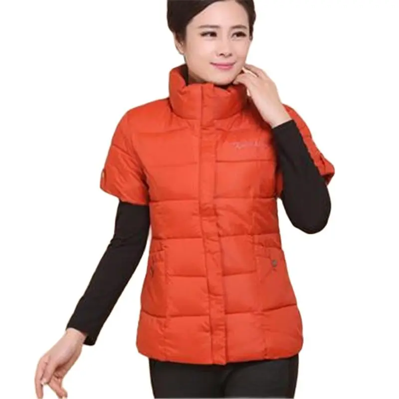 Woman Autumn Hot Sale Thick Down Vest Female Spring  Warm Down Waistcoat Women Winter Warm Bas vests Down Jacket