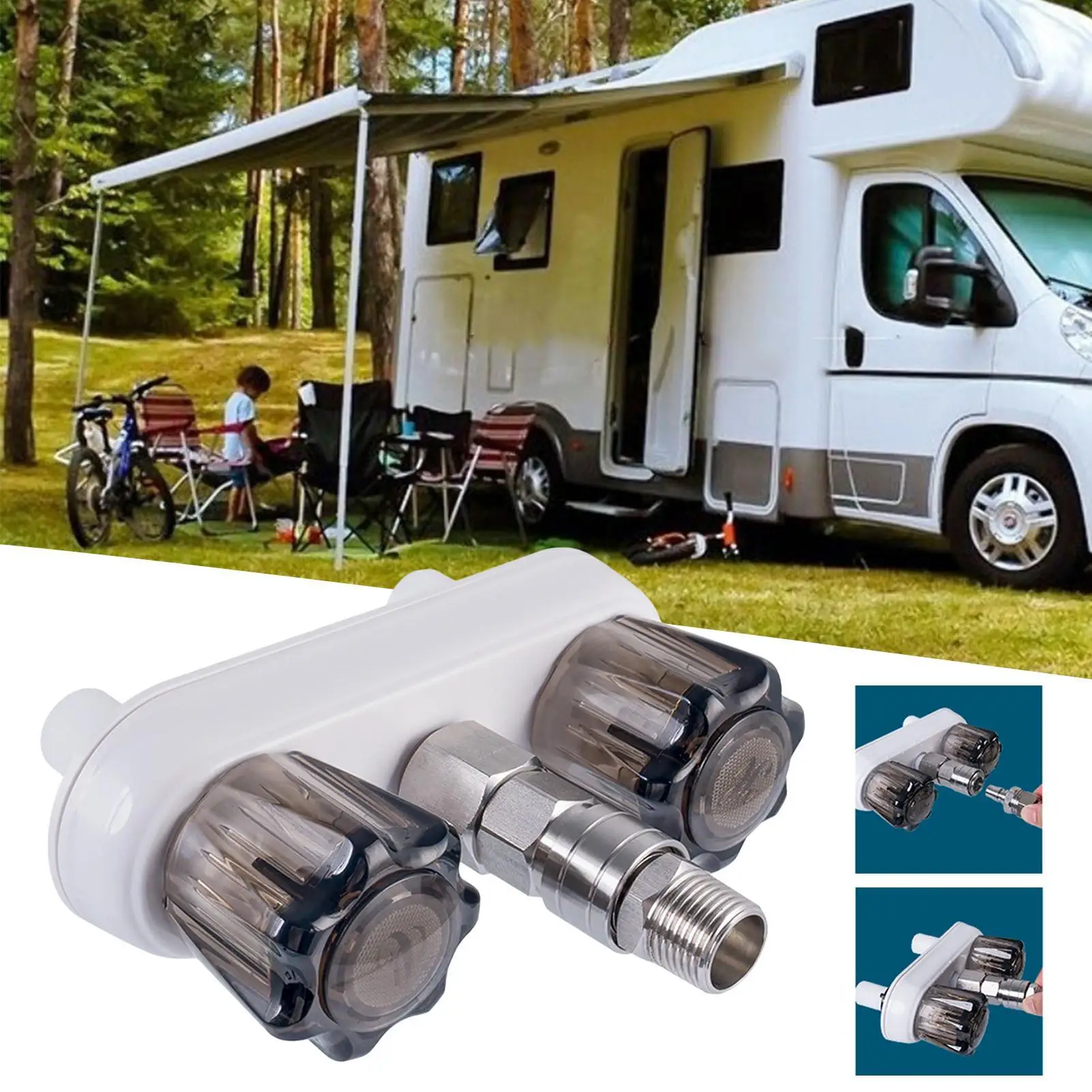 RV Shower Faucets RV Faucet Shower High-Pressure Quick-Connect Water System For Camping Trailer Van Motorhome Bathroom Outdoor