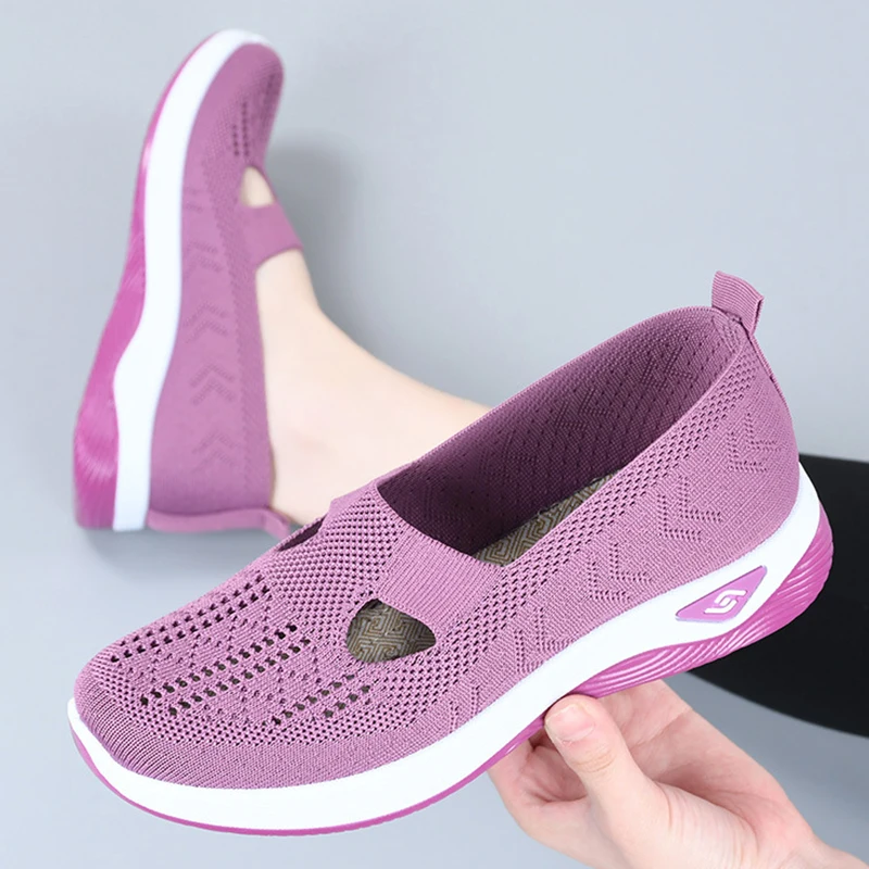 Women Sneakers Fashion Women's Sports Shoes Flat Outdoor Sneakers Women Slip On Plus Size Ladies Vulcanize Shoes Women Shoes