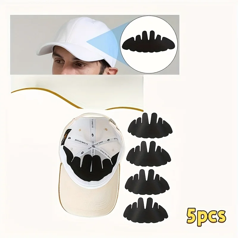 

5 шт. бейсбольная кепка, вкладыш для пота, впитывающие подушечки, уличная каска, повязка для защиты от пота, для спортивных кепок, кепки с широкими полями - всесезонные, вязаные