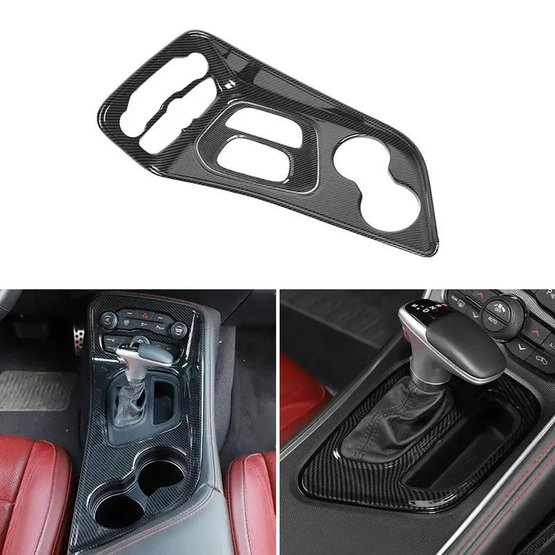 LHD Car For Dodge Challenger 2015 2016 2017 2018 2019 2020 2021 2022 ABS Interior Central Control Gear Shift Panel Trim