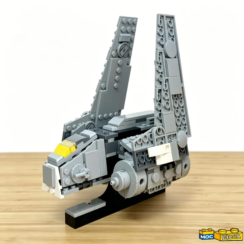 423PCS Creative Series Nu-Class Modify Shuttle Scale Alternate Build 75440 AT Custom Building Blocks DIY Assembly Birthday Gifts