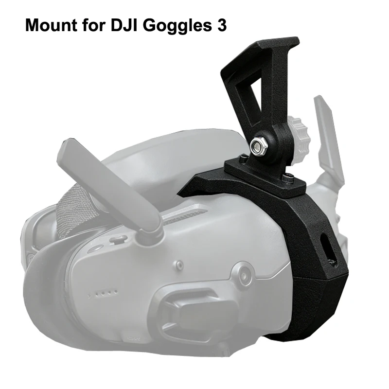 For DJI Goggles 2/3 to Tactical Helmet Mount Adapter FPV Vlogging Action Camera Holder with Secure Locking 3D Printed Accessory