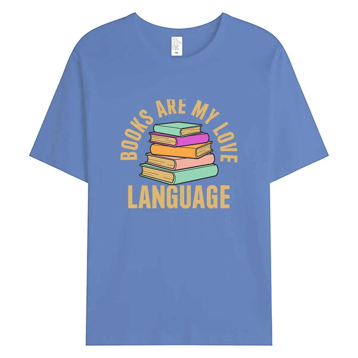Literary Themed Women's T-Shirt Book Lover Gift Cotton Tee Reading Quote Print Short Sleeve Comfortable Daily Wear