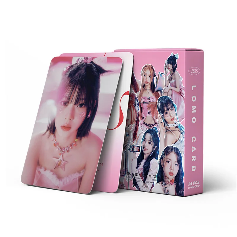 Imagem -05 - Kpop Unis o ° Mini Álbum Cartão Lomo Fan Coleção Cartão Postal hd de Alta Qualidade 55 Pcs