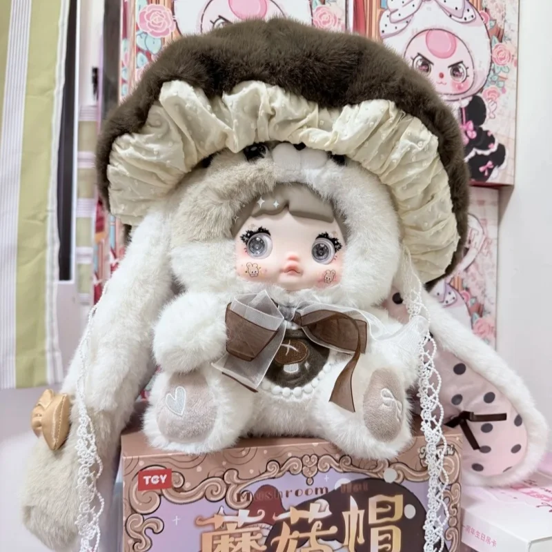 

Genuine Nommi 400% Mushroom Cap Series Blind Box Vinyl Face Plush Doll Kawaii Figure Toy Desktop Ornament Decoration Model Gift