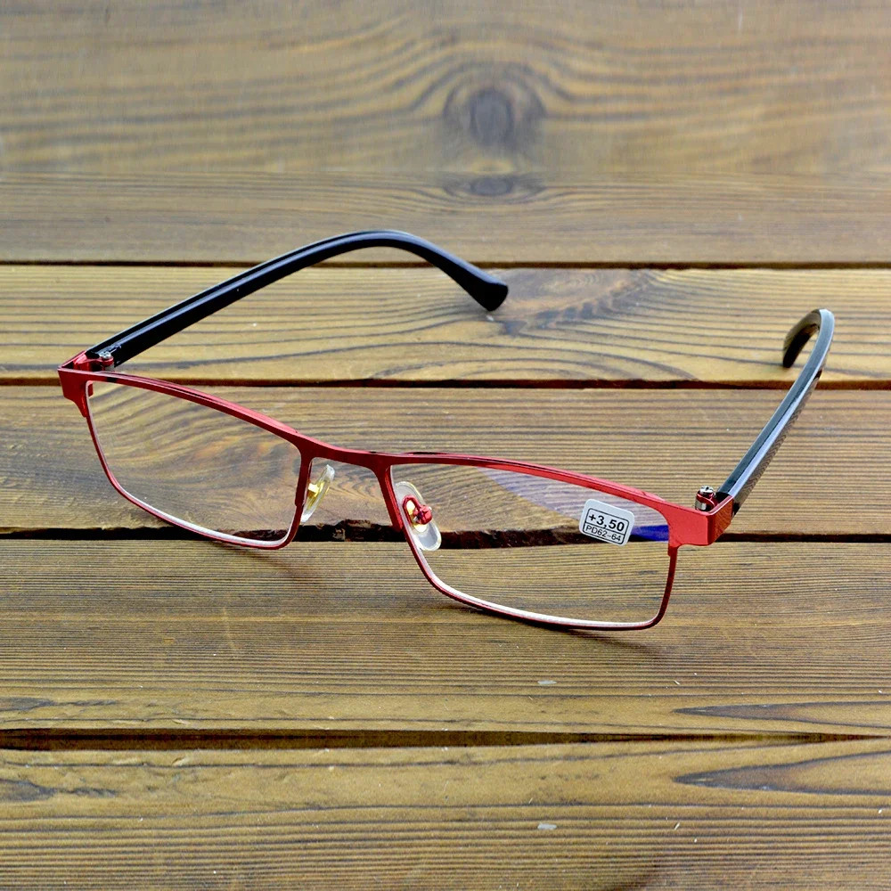 NOMANOV Metal Red Full Rim Anti Reflective Coated Women Lady Reading Glasses +1 +1.5 +2 +2.5 +3 +3.5 +4