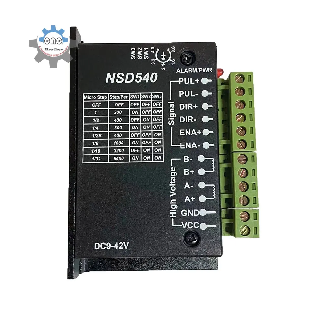 Простой шаговый двигатель NSD540, драйвер 4 а, проекционный шаговый двигатель, гравировальный станок с ЧПУ