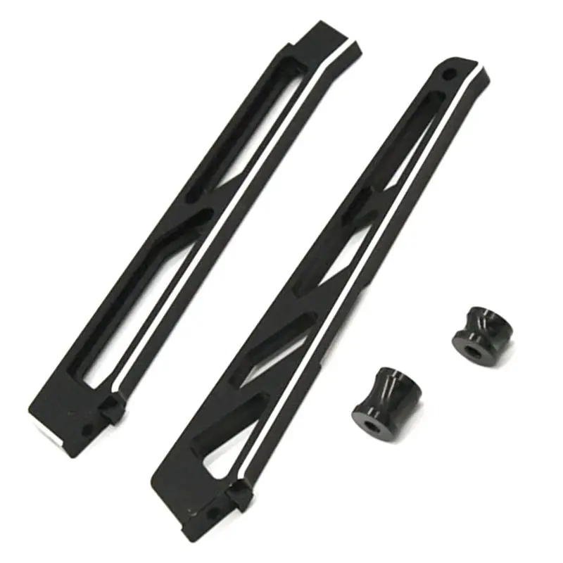 دعامة هيكل أمامي وخلفي معدني من Oct.141 مع ياقة لأجزاء ترقية سيارة شاحنة RC 1/7 6S 4WD، أسود #2