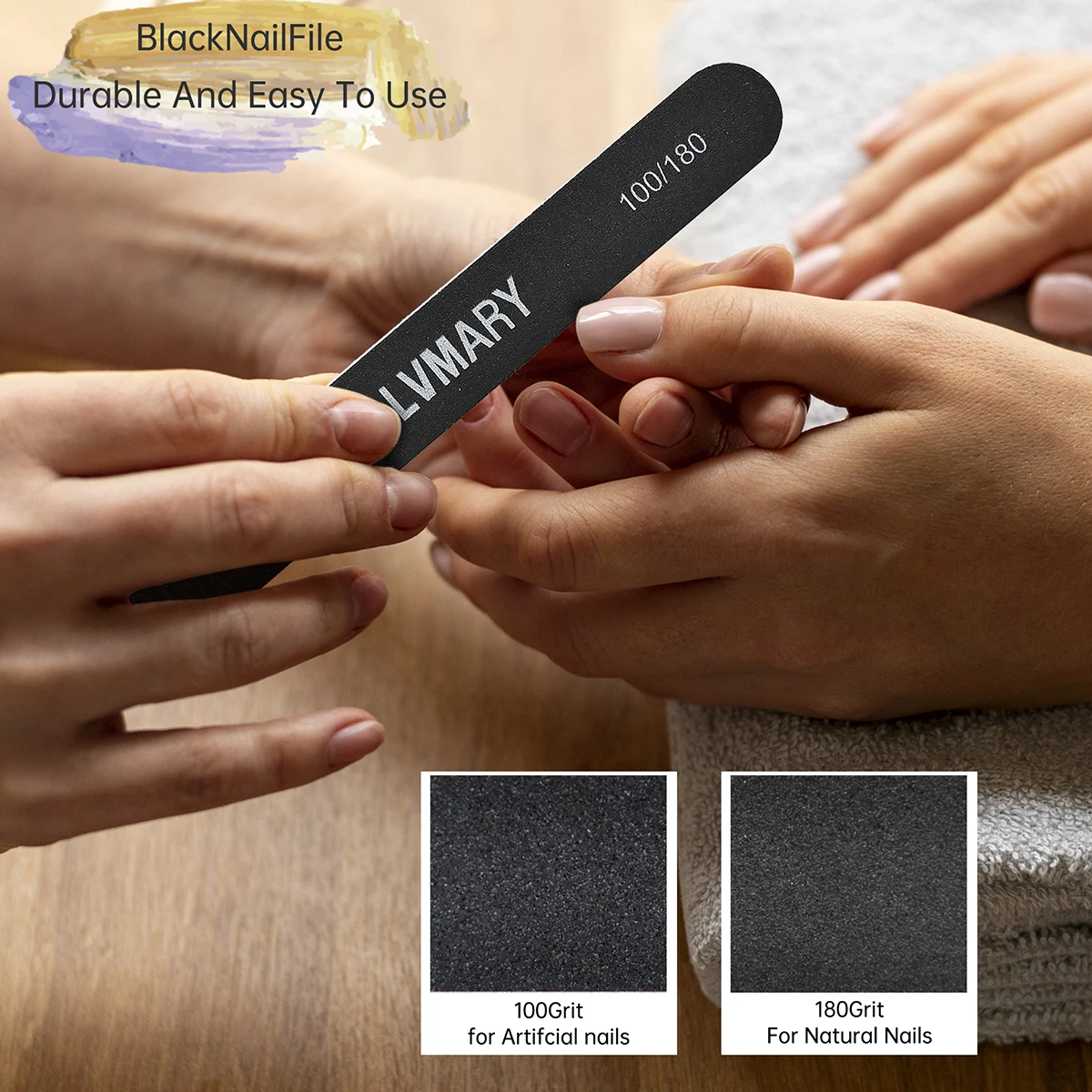 ชุดแต่งเล็บที่ทนทานตะไบเล็บและบัฟเฟอร์ขัดชุด 8 ชิ้น/แพ็ค