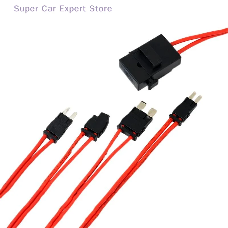 Portafusibles para automóvil, 32V, 25A, 16AWG, cable de extensión, arnés colector de corriente, adaptador de fusible para dispositivo electrónico
