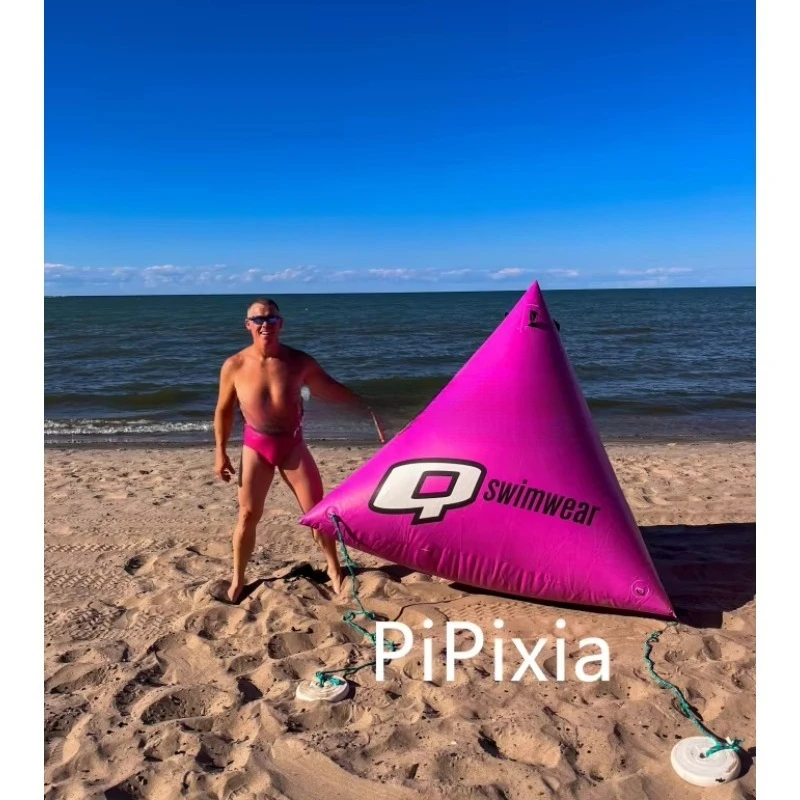 Custom Logo Water Float Race Marker Air Buoy Swimming Triathlon Marker Inflatable Buoy Racing Marker Advertising