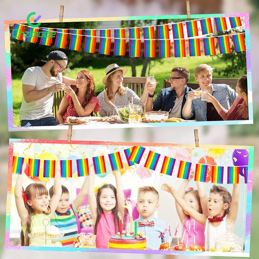 15PCS Gay Rainbow Flags Balloon Tablecloth Set Lgbt Gay Rainbow Progress Pride Flag Foil Balloons for Wedding Party Decoration