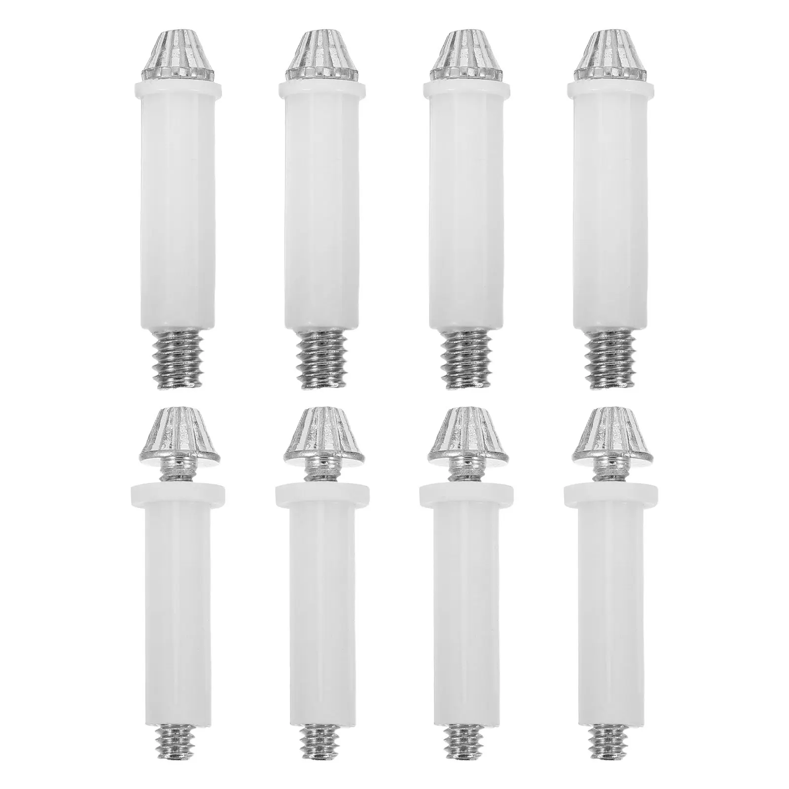 8Pcs Bi-Fold Door Bottom Pivot Kit High Strength Folding Door Replacement Hardware for Closets Bedrooms Offices Barn Style