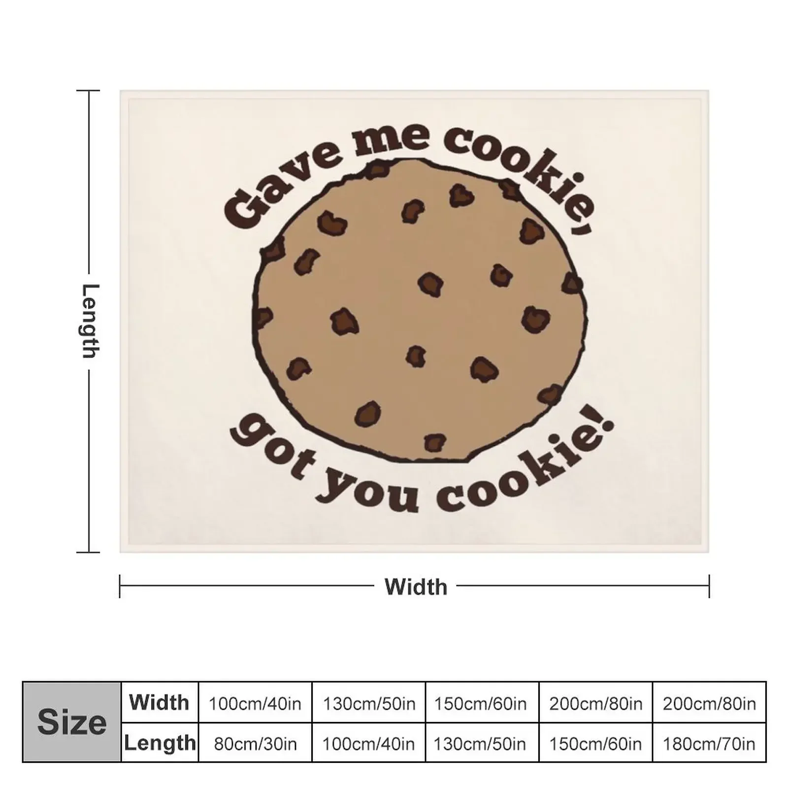 Gave me cookie, got you cookie Throw Blanket Blankets For Sofas christmas gifts Thermal Soft Plaid Blankets