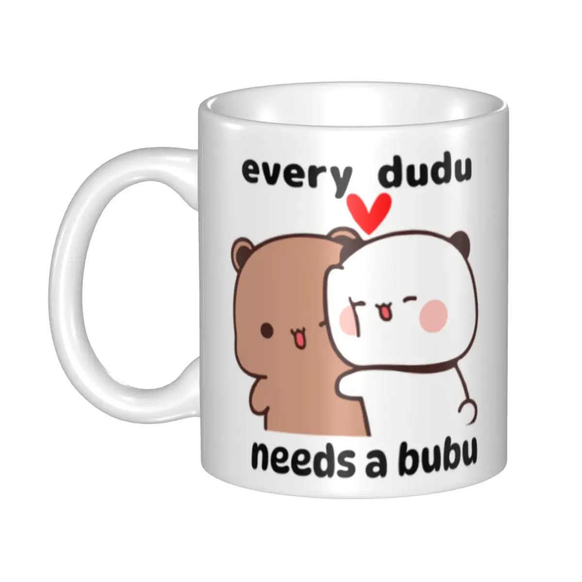 Panda Bear And Brownie BUBU DUDU Couple Mug Customized Ceramic Coffee Mug Cup Creative Present