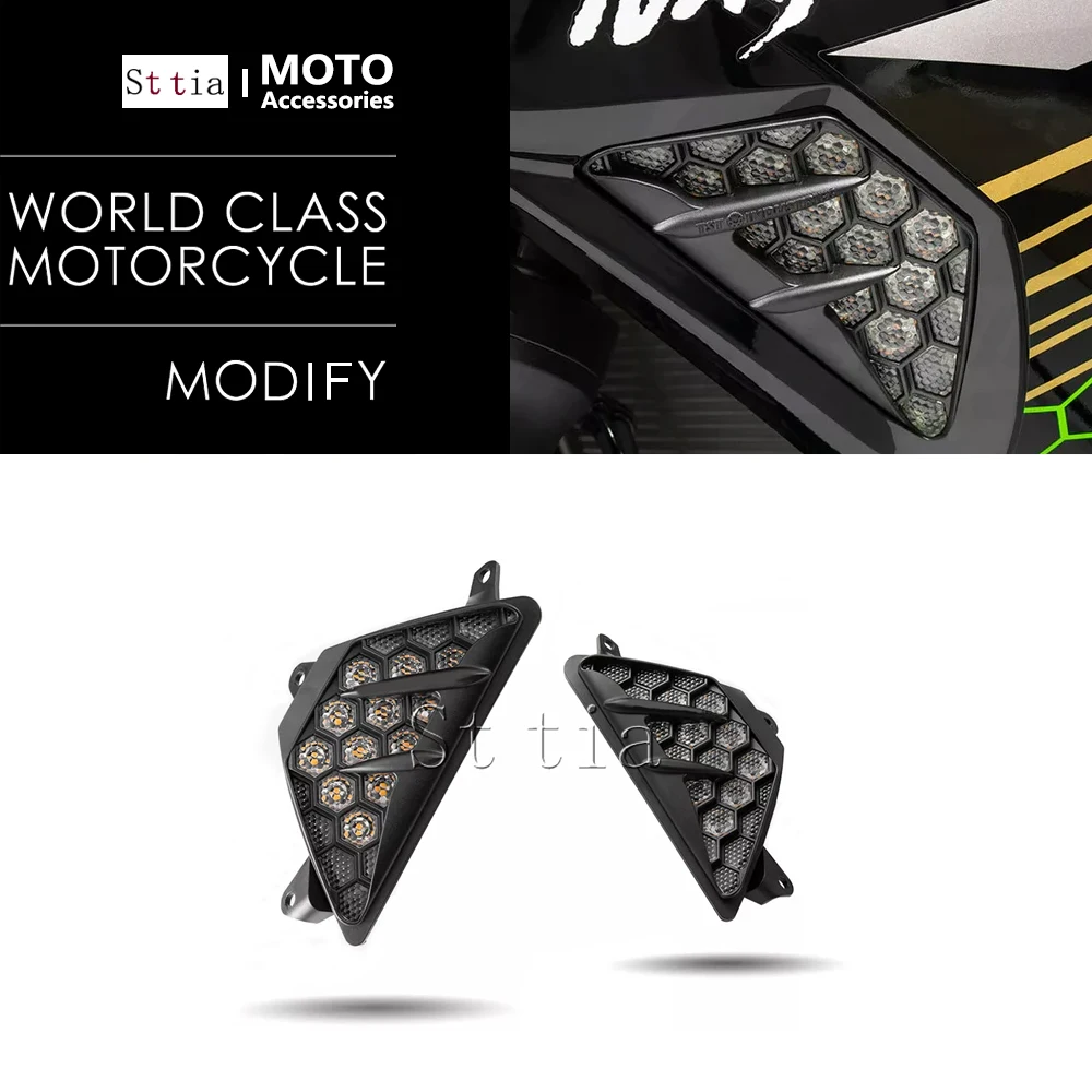 

For Kawasaki Z1000SX 2017-2019 ER-6F EX650 2012 2013 2014 2015 2016 Motorcycle New Front Turn Indicator Signal LED Lights