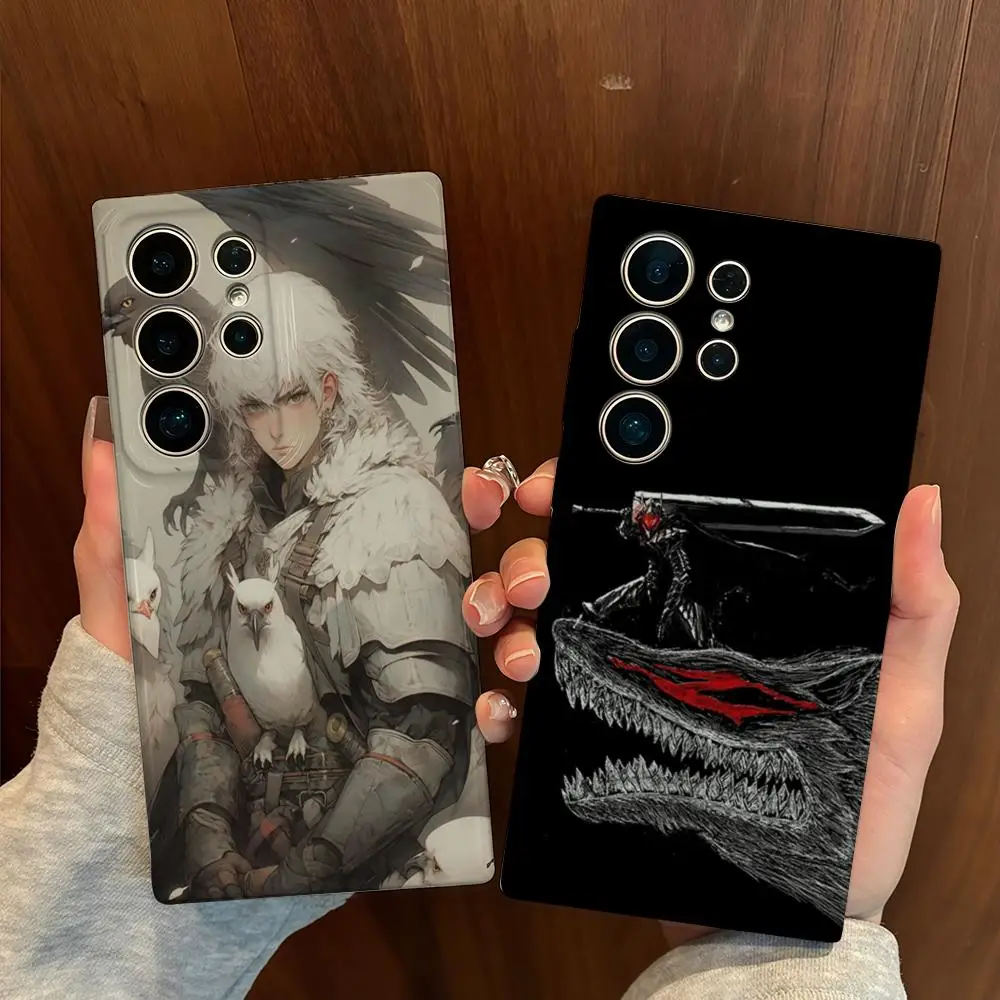 

Чехол для телефона B-Berserk для Samsung S25, чехол GalaxyS24Ultra 23plus S22 21 A56 36, глянцевая пленка, жесткий чехол из ПК